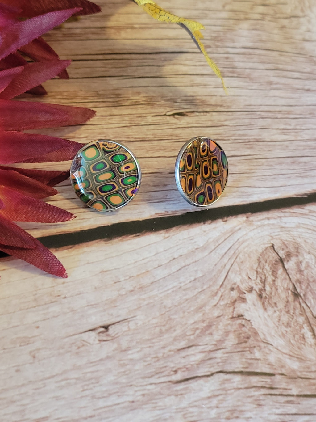 Colorblock Carnival -  Multi Country Craft Barn Earrings (E-466)