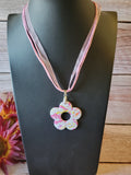 Pink Meadow Bloom - Pink Country Craft Barn Necklace (NL-665)