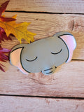 Elephant Nap - Gray Country Craft Barn Glasses Tray (GT-103)