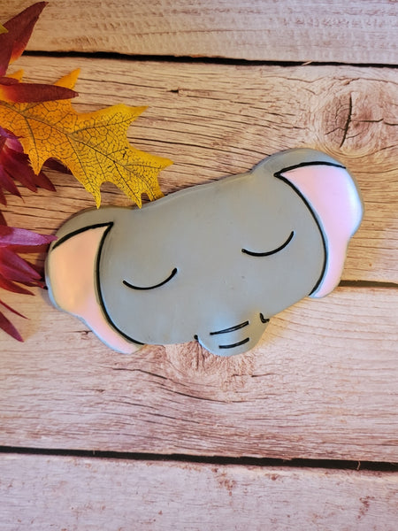 Elephant Nap - Gray Country Craft Barn Glasses Tray (GT-103)