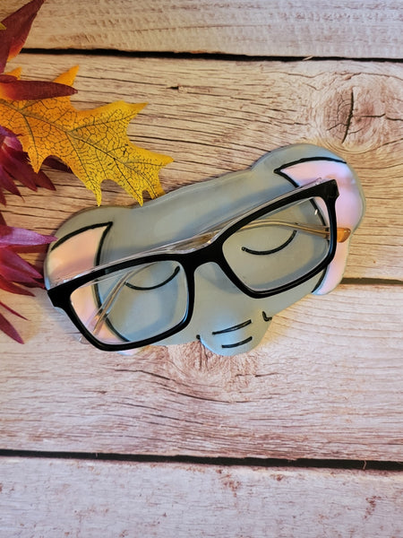 Elephant Nap - Gray Country Craft Barn Glasses Tray (GT-103)