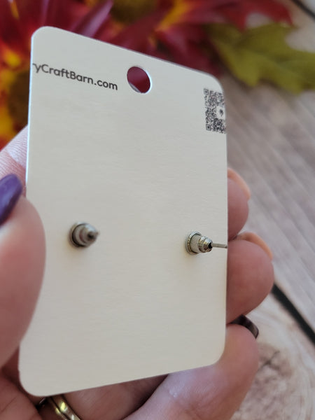 Golden Web Shadows – Halloween Spider Country Craft Barn Earrings (E-468)