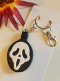 Ghost Face - Black Country Craft Barn Handbag/Key Chain Charm (PC-011)