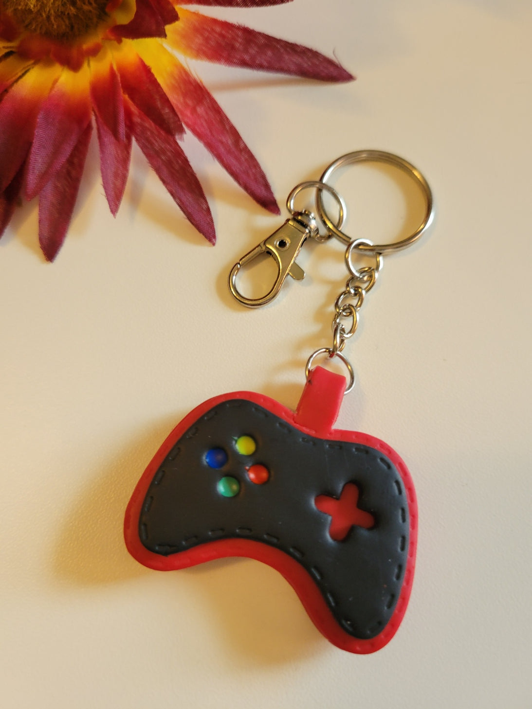 Game Controller - Red Country Craft Barn Handbag/Key Chain Charm (PC-005)