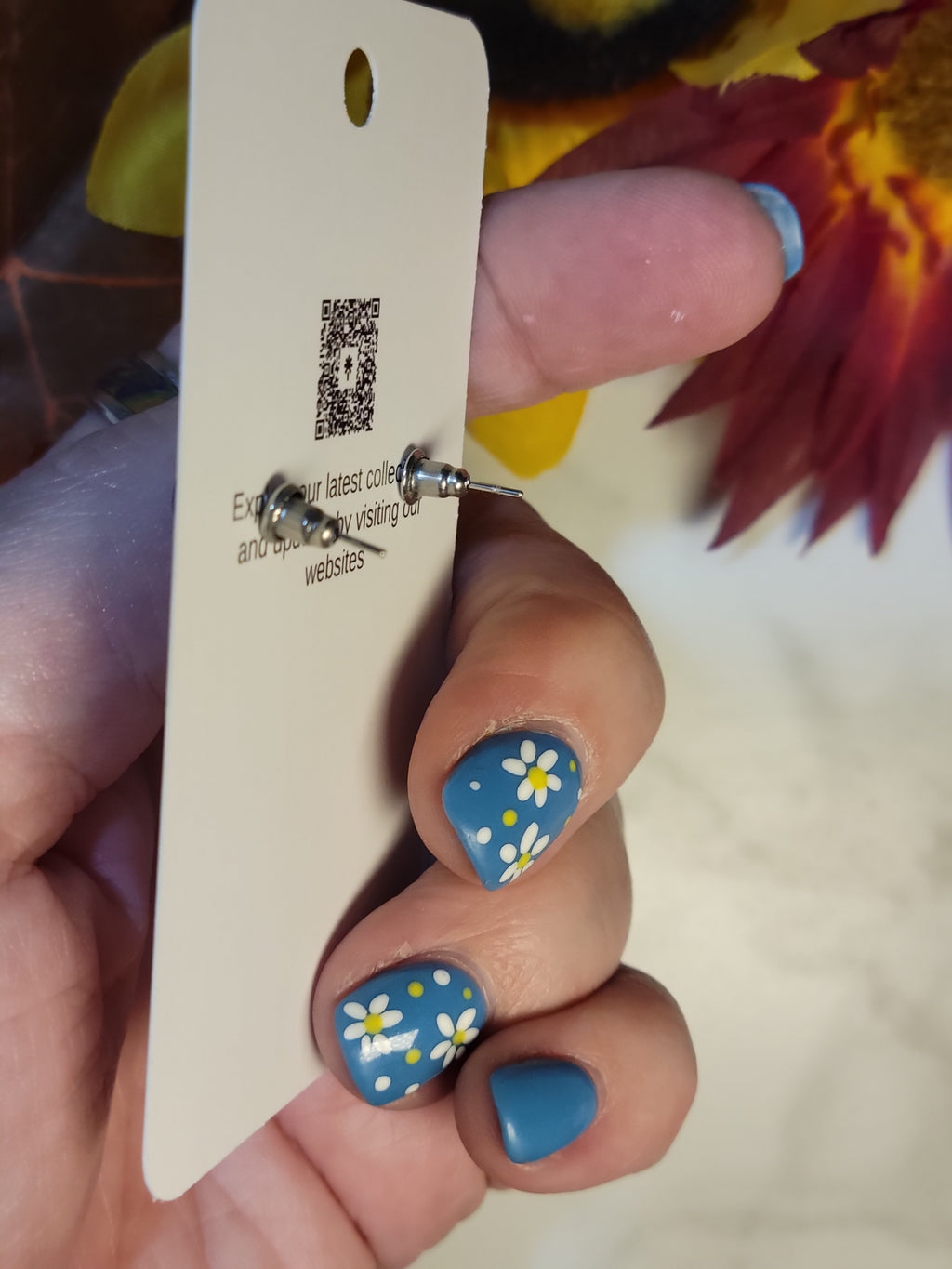 Indigo Drift - Blue Country Craft Barn Earring (E-472)