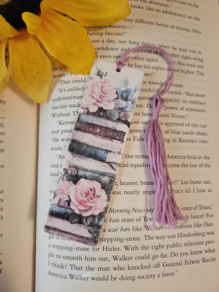 Vintage Rose Library - Multi Country Craft Barn Bookmark (BM-004)