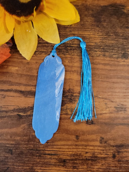 Ocean Whispers - Blue/White Country Craft Barn Bookmark (BM-002)