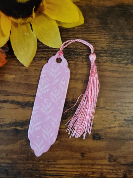 Blushing Petals - Pink Country Craft Barn Bookmark (BM-001)