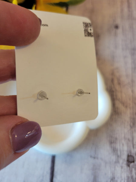 Earthtone Marble - Brown Country Craft Barn Little One Post Earrings (M-005)