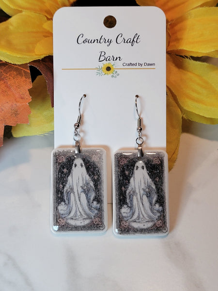 Phantom Glow - Black Country Craft Barn Earrings (E-491)