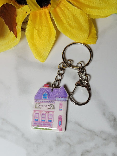Nostalgic Houses of Spice - Country Craft Barn Key Chains/Handbag Charms (PC-017)