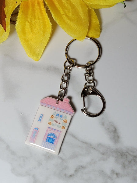 Nostalgic Houses of Spice - Country Craft Barn Key Chains/Handbag Charms (PC-017)
