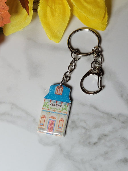 Nostalgic Houses of Spice - Country Craft Barn Key Chains/Handbag Charms (PC-017)