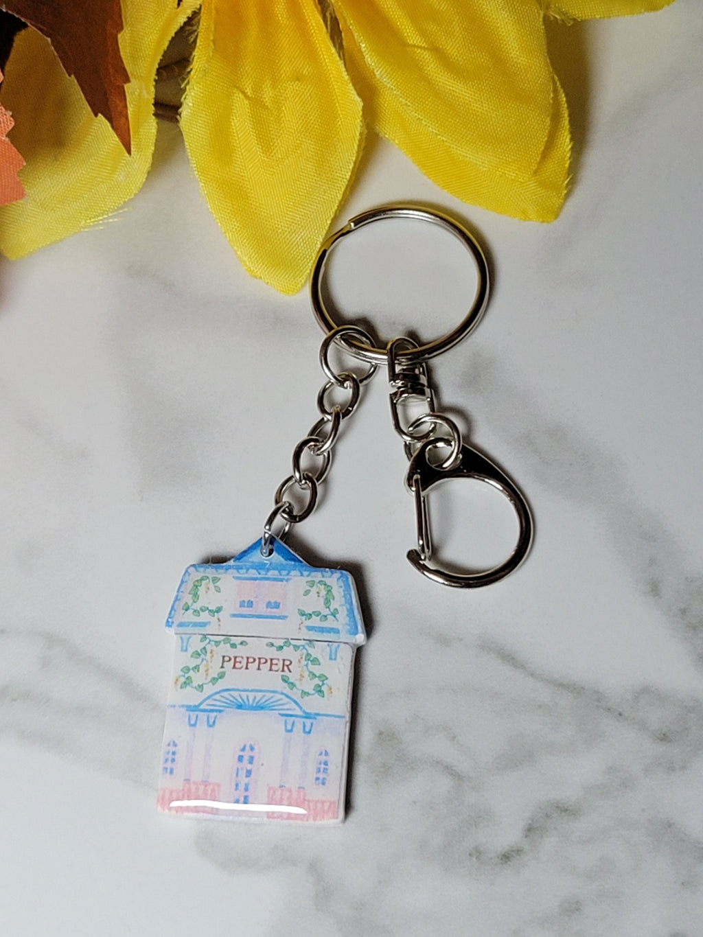 Nostalgic Houses of Spice - Country Craft Barn Key Chains/Handbag Charms (PC-017)