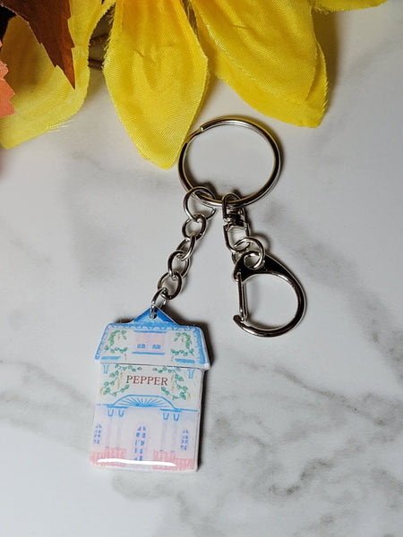 Nostalgic Houses of Spice - Country Craft Barn Key Chains/Handbag Charms (PC-017)