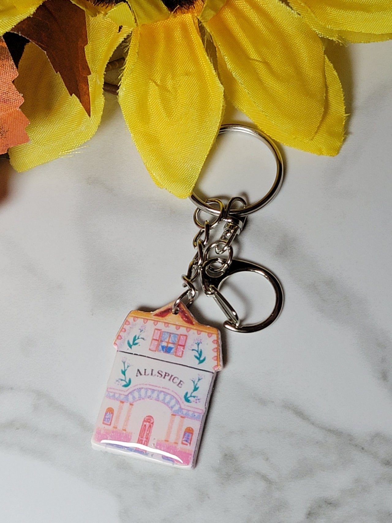 Nostalgic Houses of Spice - Country Craft Barn Key Chains/Handbag Charms (PC-017)