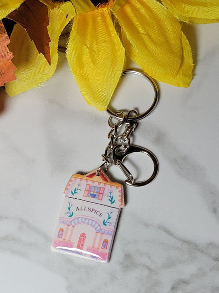 Nostalgic Houses of Spice - Country Craft Barn Key Chains/Handbag Charms (PC-017)