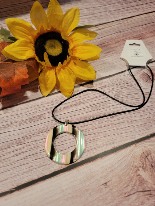 Coastal Stripe - Multi Country Craft Barn Necklace (NL-002)