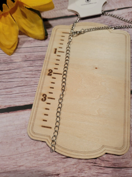 Garden Flutter - Pink Country Craft Barn Necklace (NL-003)