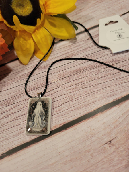 Haunted Grace - Black Craft Barn Necklace (NL-006)