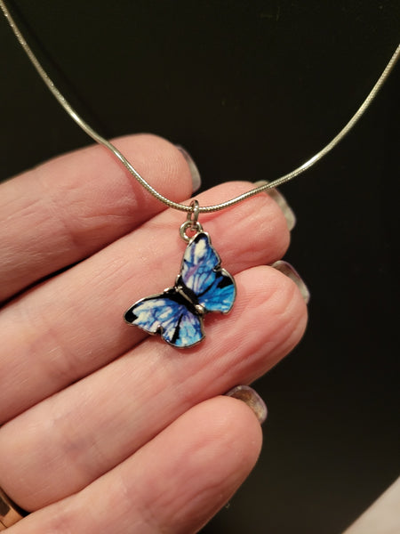 Azure Flight - Blue Craft Barn Necklace (NL-007)