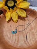 Turquoise Wings Butterfly - Blue Craft Barn Necklace (NL-009)