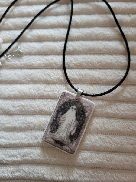 Haunted Grace - Black Craft Barn Necklace (NL-006)