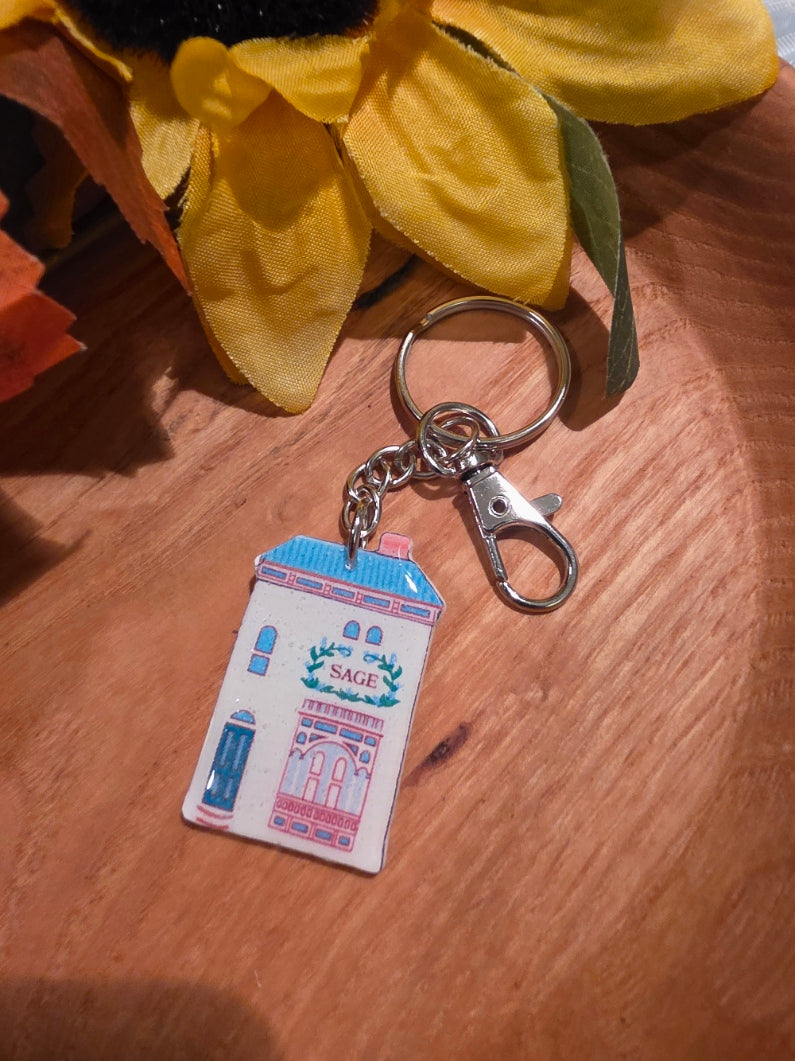 Nostalgic Houses of Spice - Country Craft Barn Key Chains/Handbag Charms (PC-017)