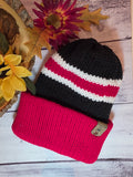 Team Spirit -Back/Red Country Craft Barn Reversible Knit Beanie (KH-2021)