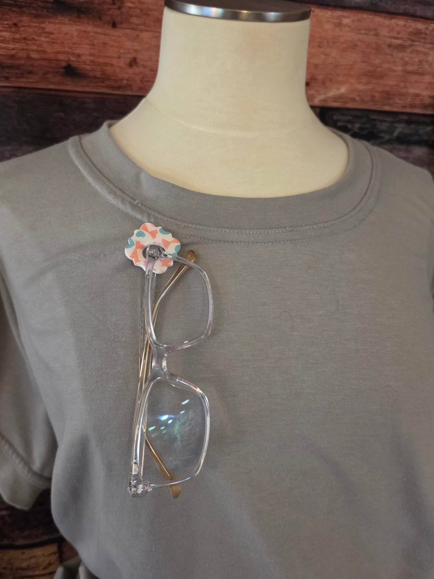 Groovy Florals - Multi Eyeglass Holder Pin (EP-009)