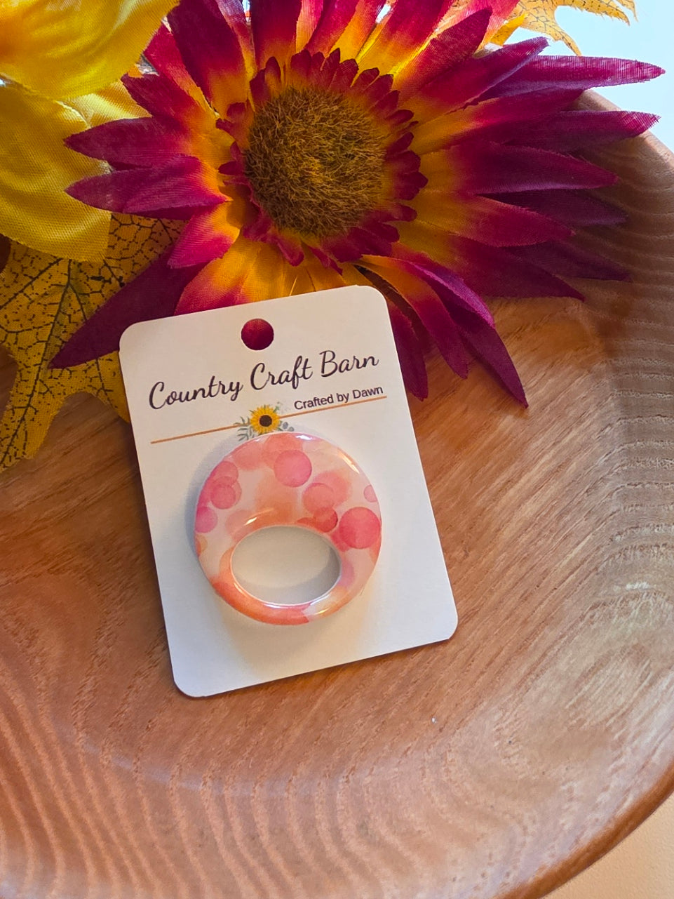 Peach Bubble - Peach Eyeglass Holder Pin (EP-004)