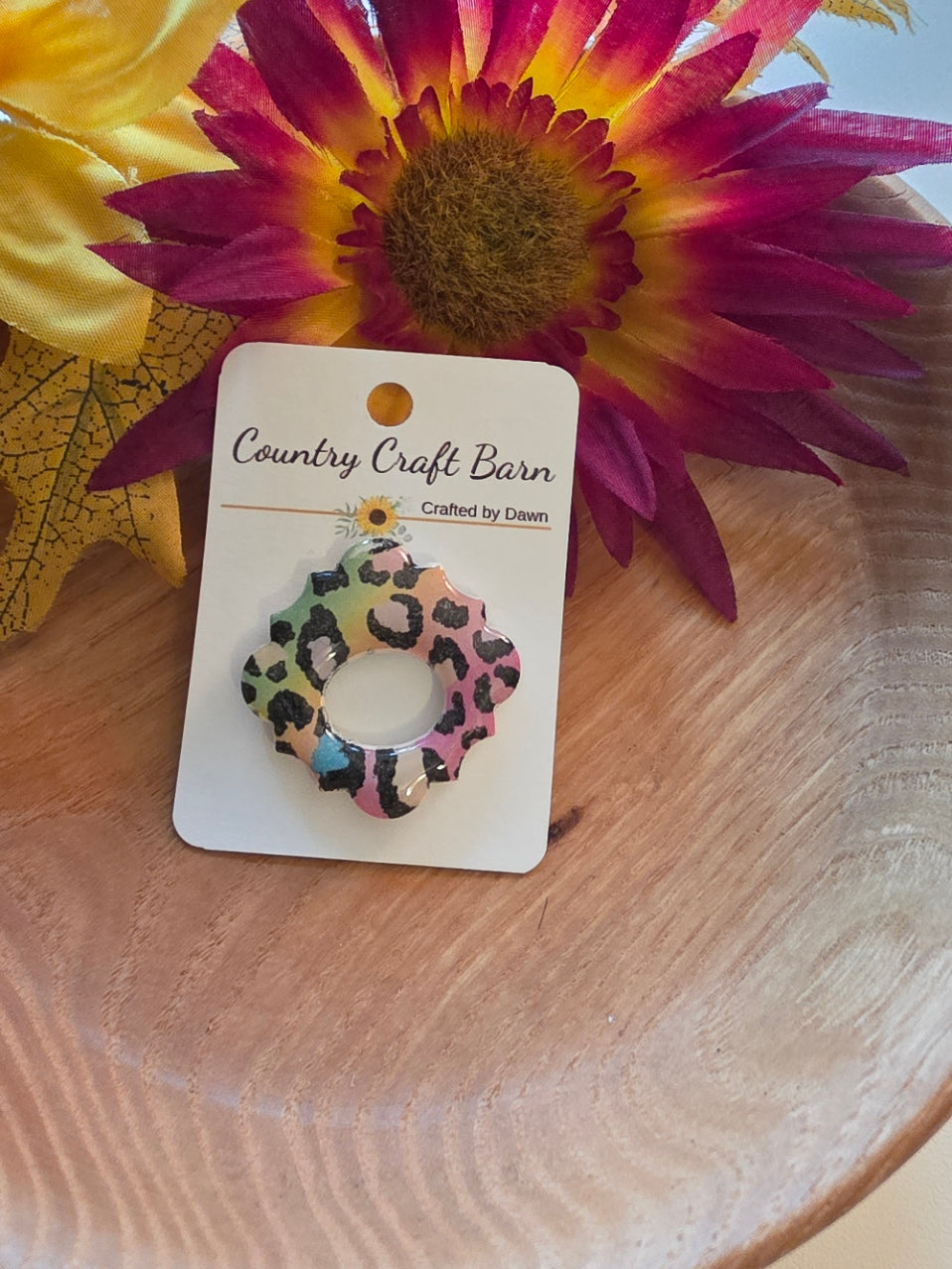 Rainbow Leopard - Multi Eyeglass Holder Pin (EP-006)