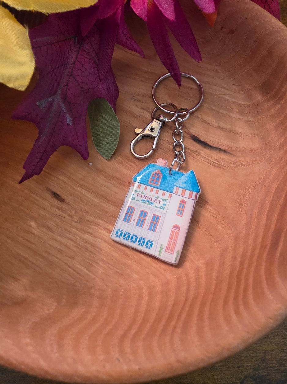 Nostalgic Houses of Spice - Country Craft Barn Key Chains/Handbag Charms (PC-017)