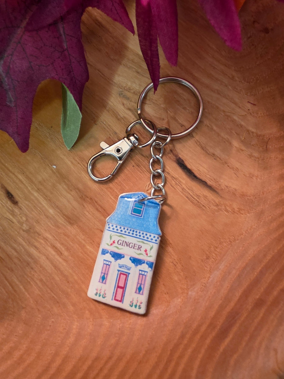 Nostalgic Houses of Spice - Country Craft Barn Key Chains/Handbag Charms (PC-017)