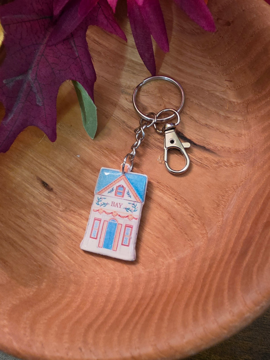 Nostalgic Houses of Spice - Country Craft Barn Key Chains/Handbag Charms (PC-017)