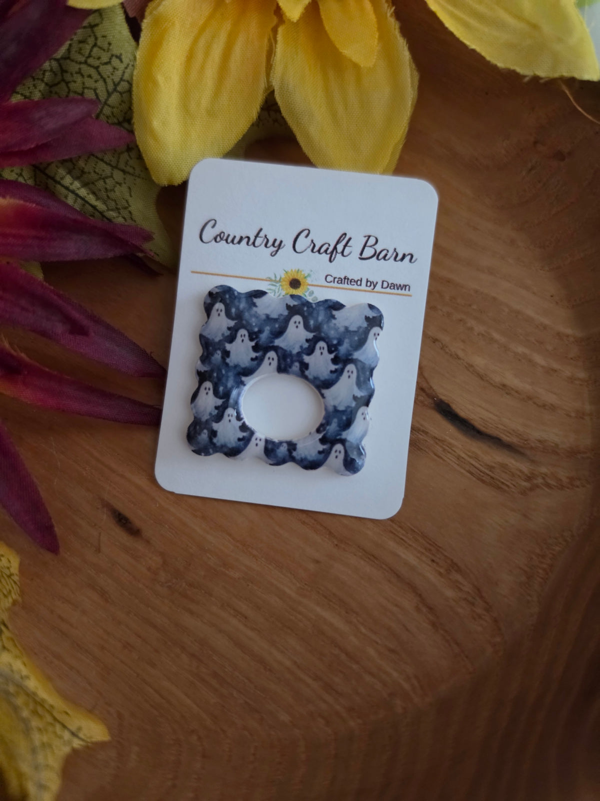 👻 Whispy Ghosts - Blue - Eyeglass Holder Pin (GP-015)