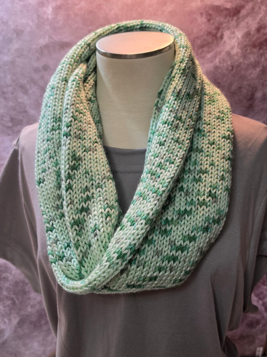 White Sage -  Country Craft Barn Infinity Scarf (KS-1049)