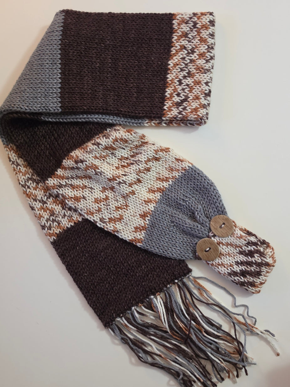 Sienna - Multi Country Craft Barn Tab Scarf (KS-1047)
