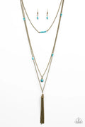 SANDSTONE Castles - Brass Paparazzi Necklace