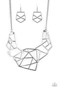 World Shattering - Black Paparazzi Necklace (PZ-5029)