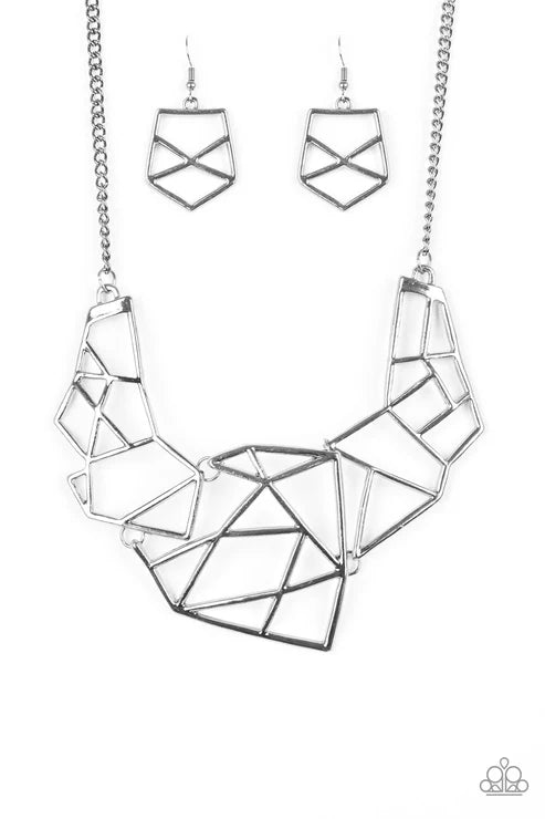 World Shattering - Black Paparazzi Necklace (PZ-5029)