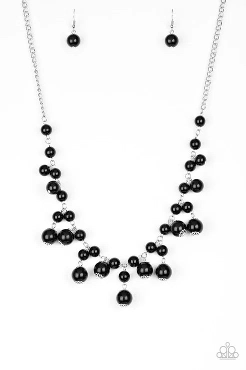 Soon To Be Mrs. - Black Paparazzi Necklace (PZ-3471)