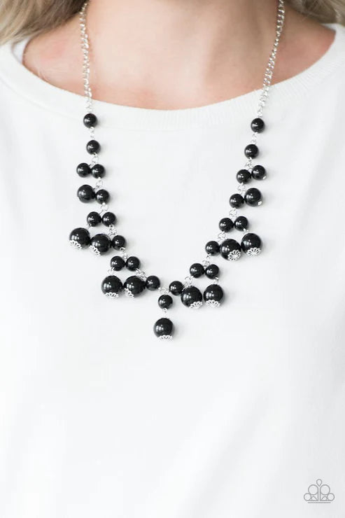 Soon To Be Mrs. - Black Paparazzi Necklace (PZ-113)