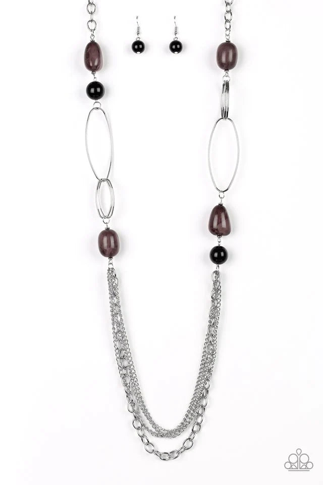 Pleasant Promenade - Black Paparazzi Necklace