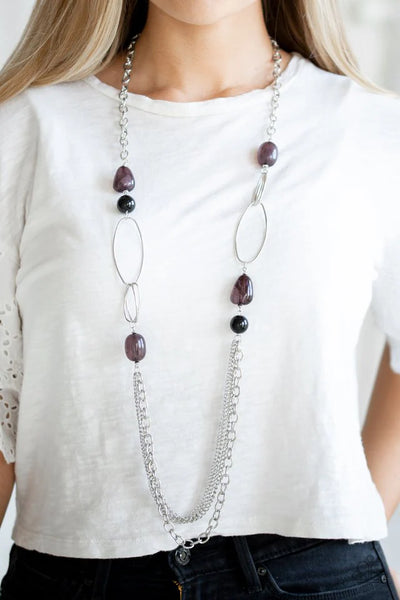 Pleasant Promenade - Black Paparazzi Necklace