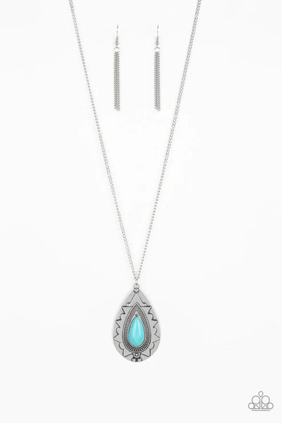 Sedona Solstice - Blue Paparazzi Necklace (PZ-1743)