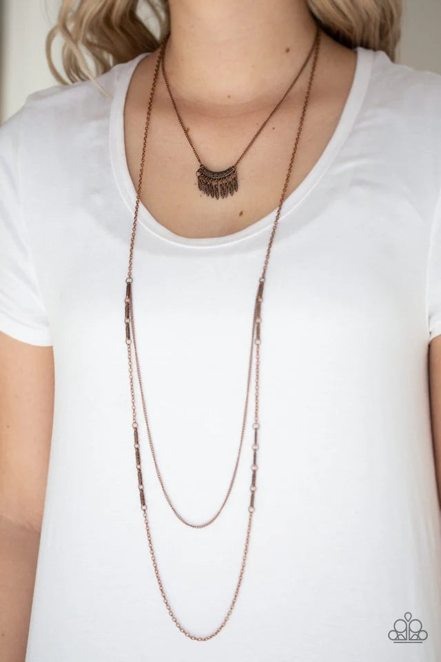 Homestead Harvest - Copper Paparazzi Necklace (PZ-4460)