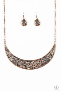 Bull In A China Shop - Copper Paparazzi Necklace (PZ-3711)
