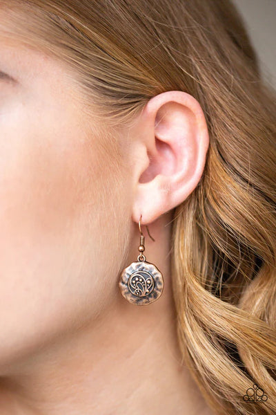 Bull In A China Shop - Copper Paparazzi Necklace (PZ-3711)