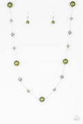 Eloquently Eloquent - Green Paparazzi Necklace (PZ-5492)